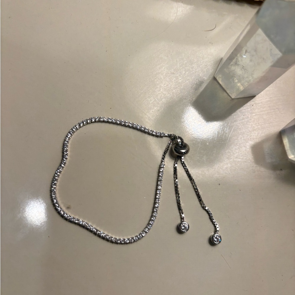Elegant Adjustable Silver Bracelet Sterling Silver